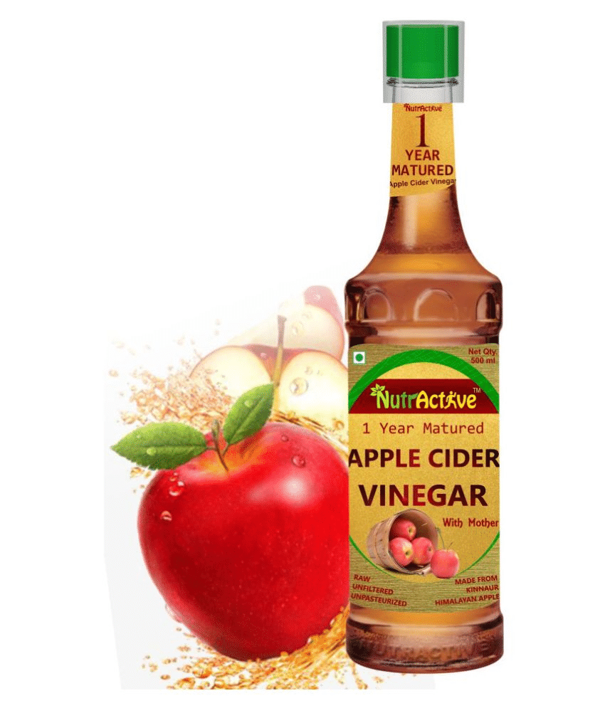 NutrActive Natural Apple Cider Vinegar with Mother of Vinegar 500 ml Unflavoured NutrActive Natural Apple Cider Vinegar with Mother of Vinegar 500 ml Unflavoured