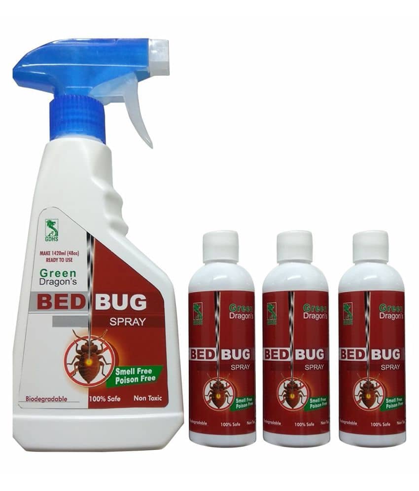 Green Dragon's Biodegradable Bed Bug Spray (pack of 3) makes 1420ml Ready to Use - Sports and Fitness Equipment | Buy online on ZillyBuy