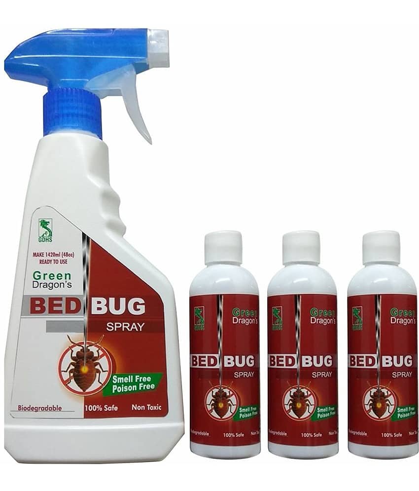 Green Dragon's Biodegradable Bed Bug Spray (pack of 3) makes 1420ml Ready to Use - Sports and Fitness Equipment | Buy online on ZillyBuy