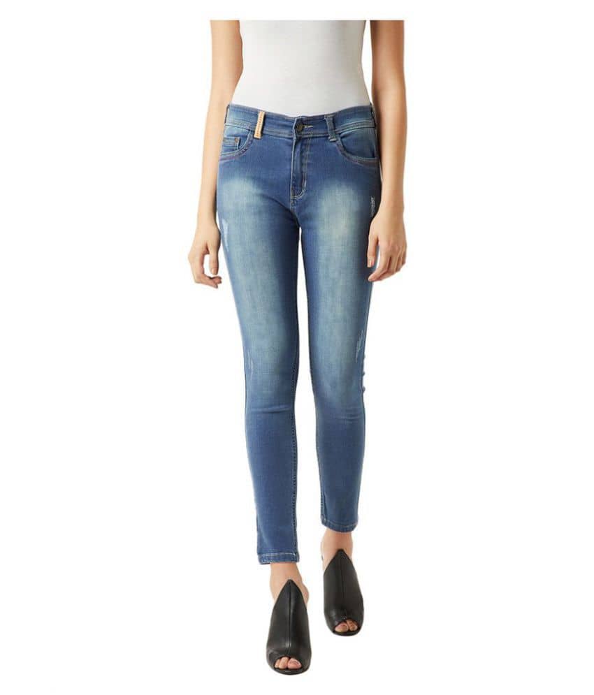Miss Chase Cotton Jeans - Blue - Jeans | Buy online on ZillyBuy