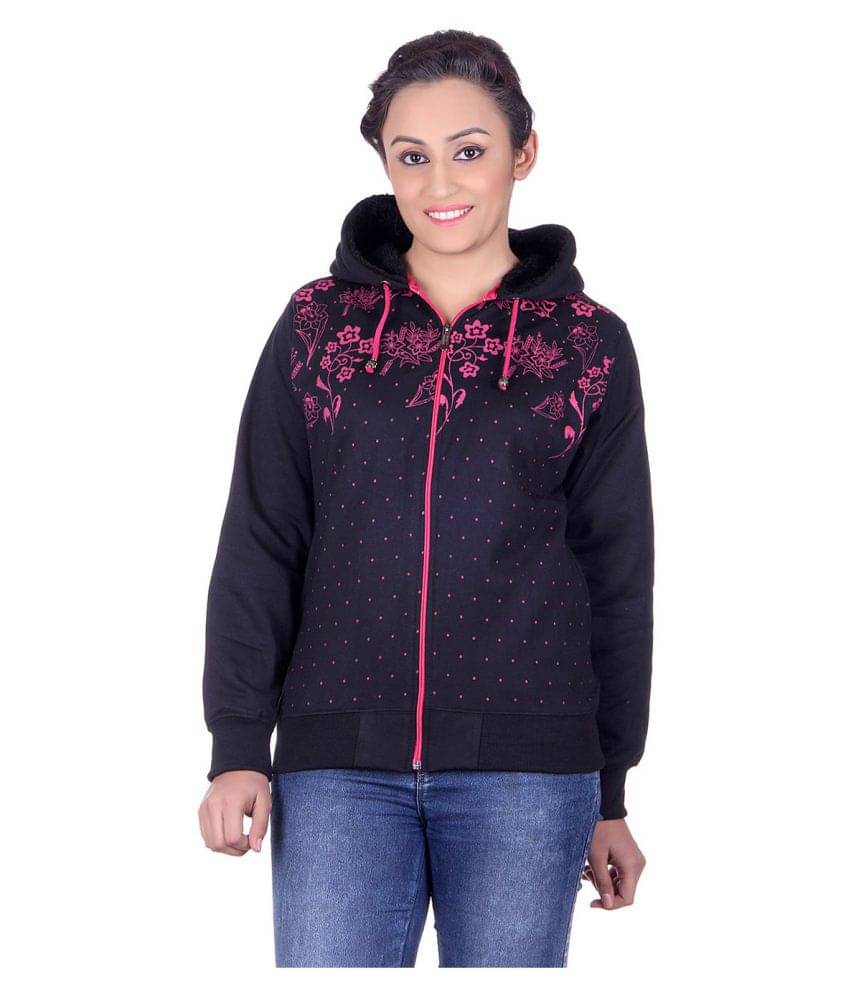     			Goodluck Cotton - Fleece Blue Hooded Sweatshirt