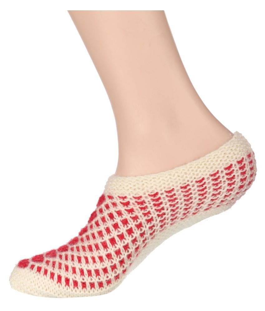     			KC Store - Multicolor Woollen Women's Footies ( Pack of 1 )