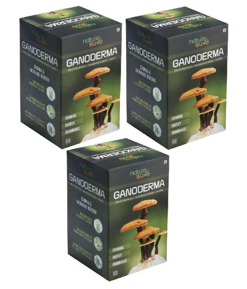 Nature Sure Ganoderma Capsules 180 no.s Capsule Pack of 3 Nature Sure Ganoderma Capsules 180 no.s Capsule Pack of 3