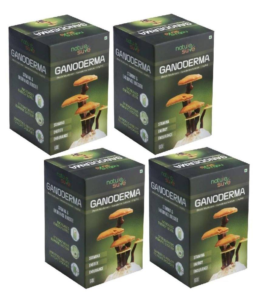 Nature Sure Ganoderma Capsules 240 no.s Capsule Pack of 4 Nature Sure Ganoderma Capsules 240 no.s Capsule Pack of 4