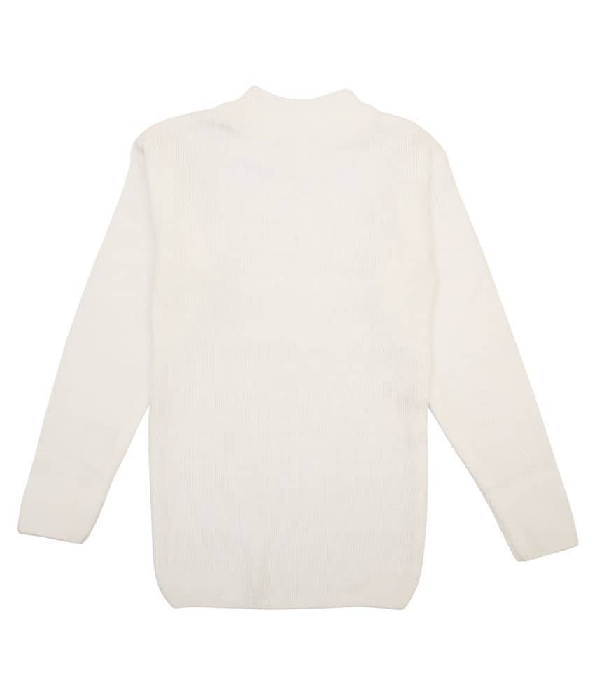 NEUVIN Single Girls Wollen Pullover ( White )