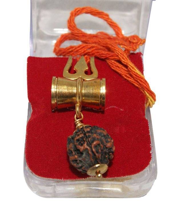     			SHIV SHAKTI KAWACH PENDANT WITH RUDRAKSHA