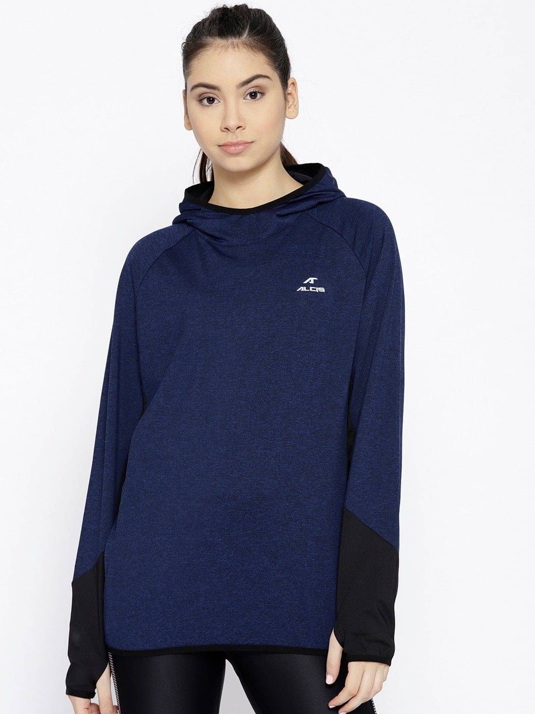 Alcis Navy Polyester Fleece Sweatshirt Single Pack Alcis Navy Polyester Fleece Sweatshirt Single Pack