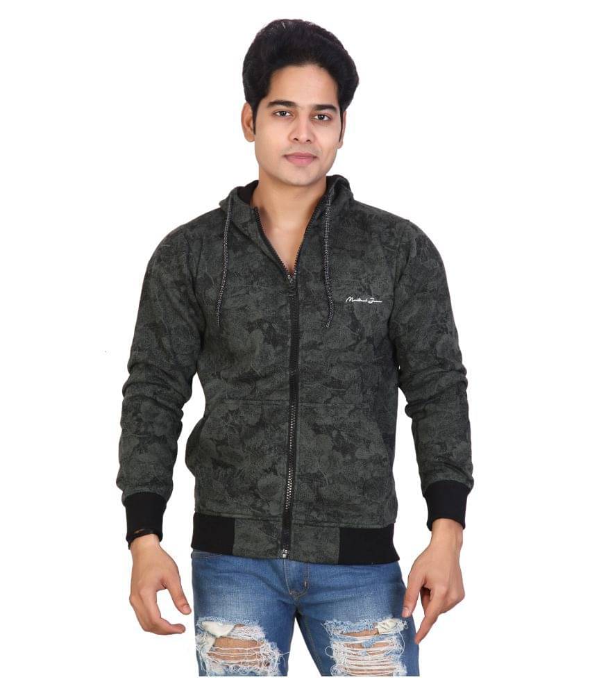     			Awack Cotton Blend Hooded Men's Sweatshirt - Navy ( Pack of 1 )