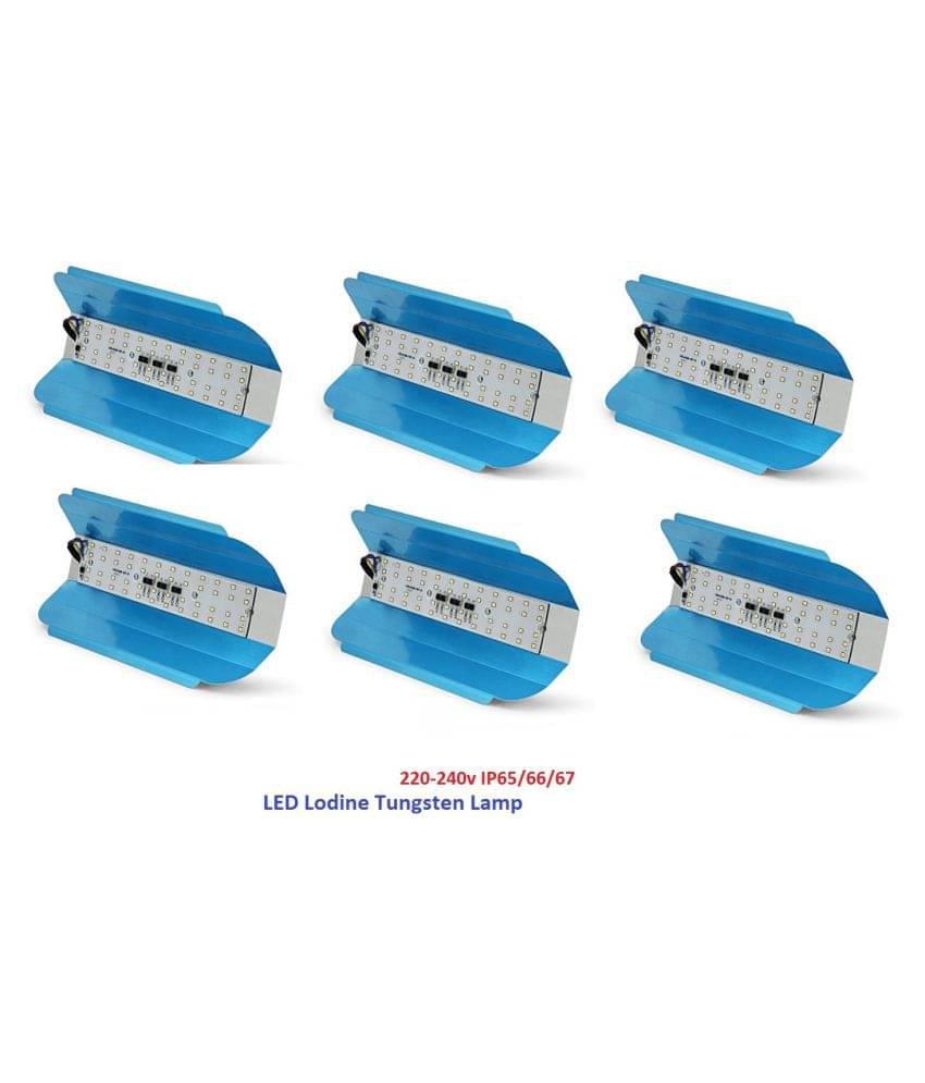 MLD Iodine Tungsten Lamp 30 Watts IP 66 Flood Light Cool Day Light - Pack of 6 MLD Iodine Tungsten Lamp 30 Watts IP 66 Flood Light Cool Day Light - Pack of 6