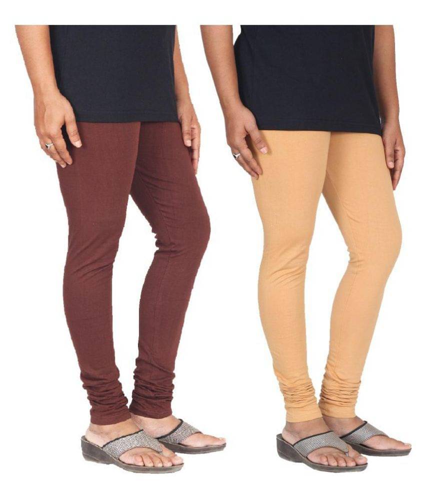     			Skandas Trendz Cotton Lycra Pack of 2 Leggings