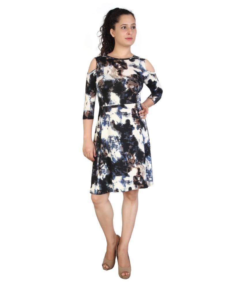 FCK-3 Women Cotton Fit & Flare Dress ( Multi Color ) FCK-3 Women Cotton Fit & Flare Dress ( Multi Color )