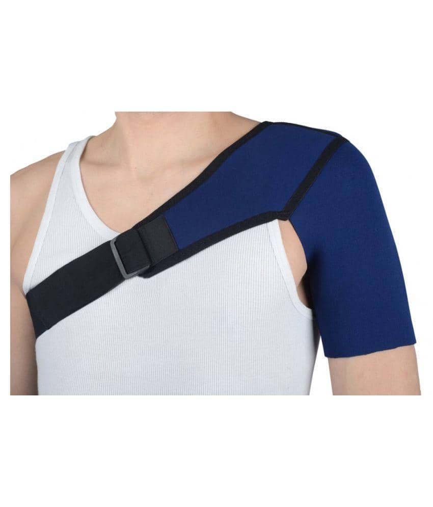 Medtrix Shoulder Support Shoulder Brace Blue/Black - Left Free Size