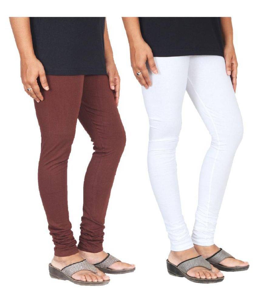     			Skandas Trendz Cotton Lycra Pack of 2 Leggings