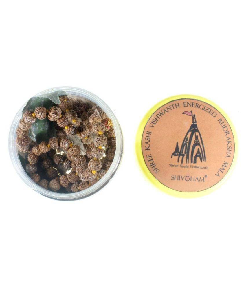     			Shree Kashi Vishvanath Enerziged Rudraksha Mala Wood Necklace Wood Necklace