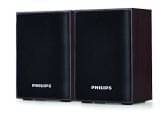Philips SPA-30 2.0 Wooden Sound Box Speakers Black For Laptop,Desktop, TV&AV