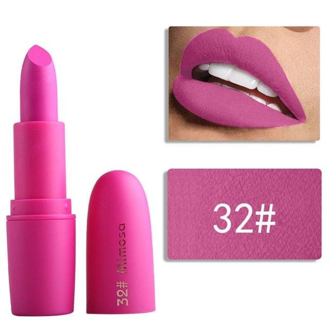 Miss Rose Lipstick Professional Matte Dark Pink Color Miss Rose Lipstick Professional Matte Dark Pink Color