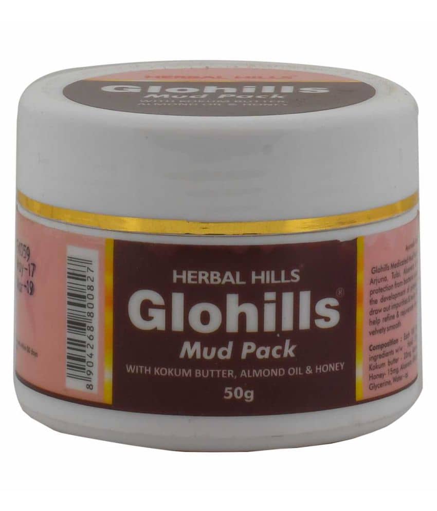Herbal Hills Glohills Mud Pack Paste 50 Gm Pack of 1