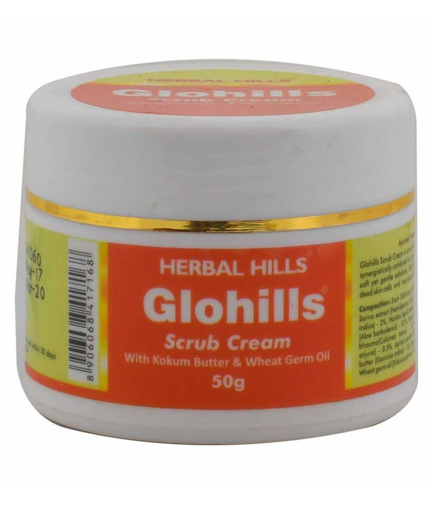 Herbal Hills Glohills Scrub Cream Paste 50 Gm Pack of 1