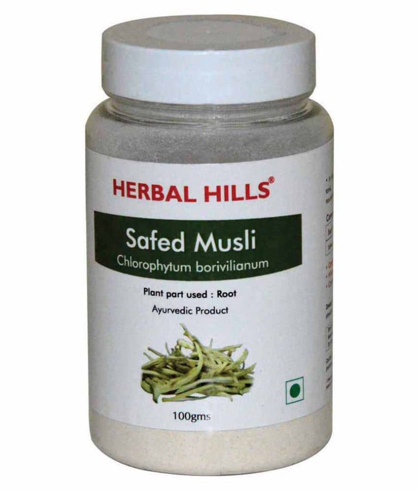 Herbal Hills Safed Musli Powder 100 Gm Pack of 1