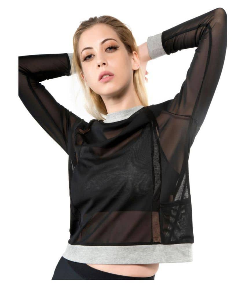 Jukebox Women Solid Polyester Shirt ( Black )