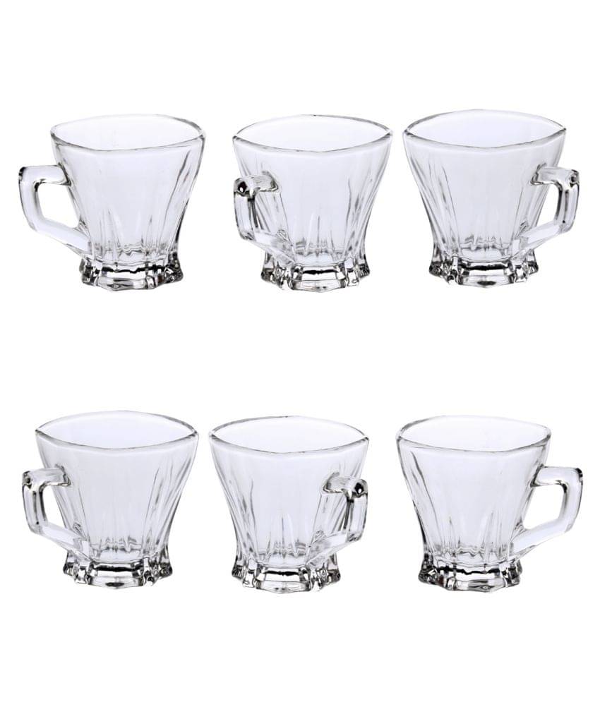     			Somil Glass Tea Cup, Transparent, Pack Of 6, 100 ml