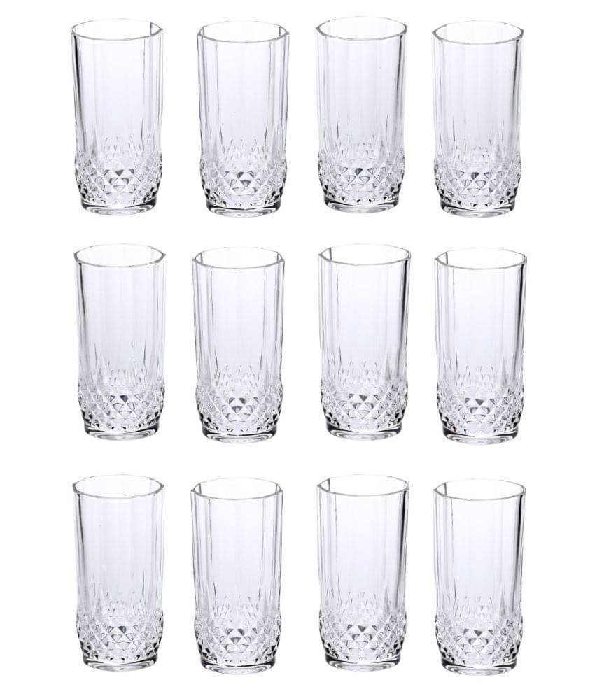 Somil Water/Juice Glasses Set, 200 ML - (Pack Of 12) Somil Water/Juice Glasses Set, 200 ML - (Pack Of 12)