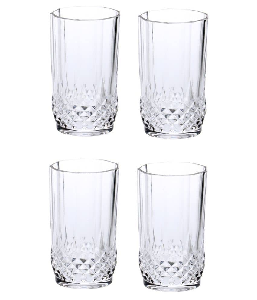 Somil Water/Juice  Glasses Set,  200 ML - (Pack Of 4)