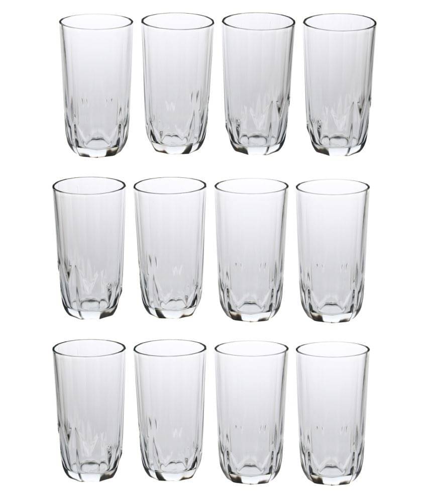 Somil Water/Juice Glasses Set, 300 ML - (Pack Of 12) Somil Water/Juice Glasses Set, 300 ML - (Pack Of 12)