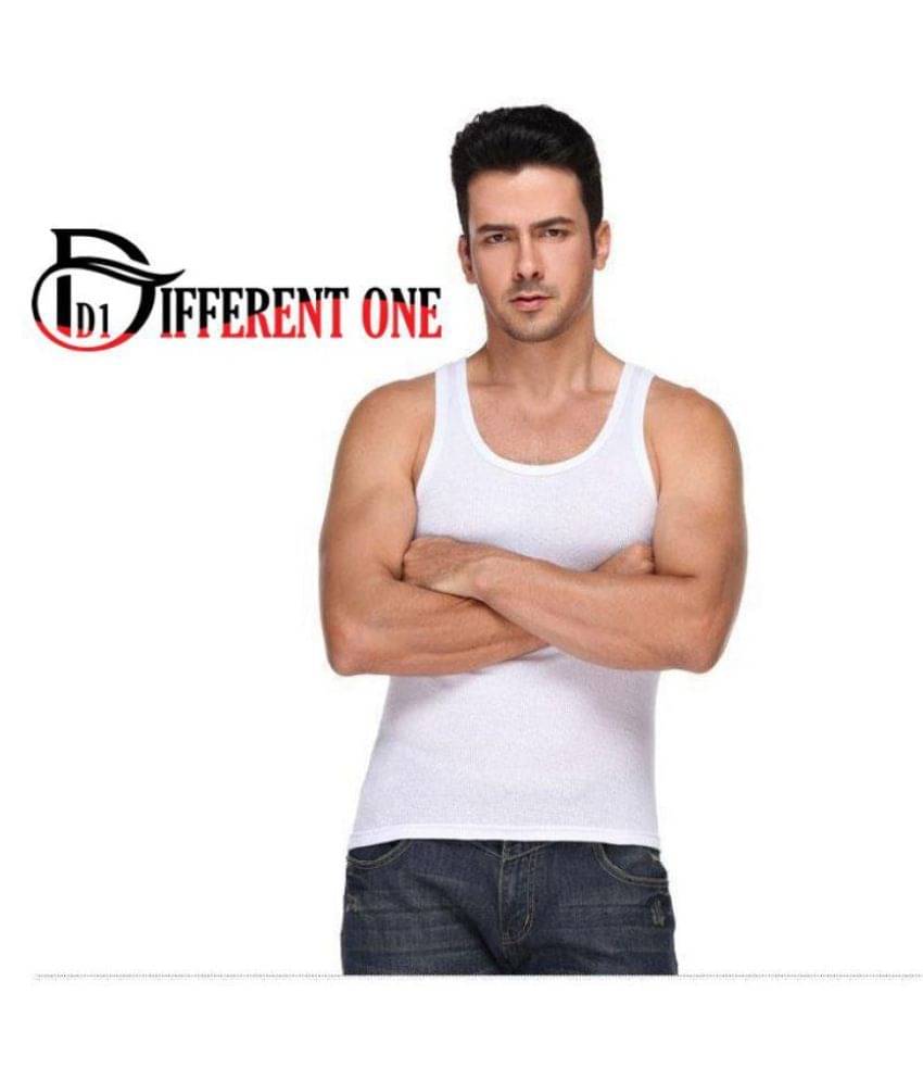 D1 DIFFERENT ONE White Vests Single D1 DIFFERENT ONE White Vests Single