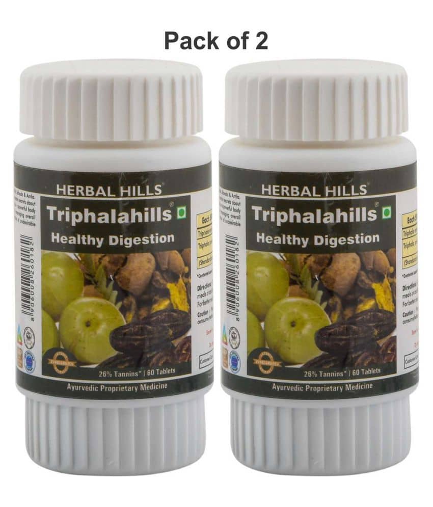 Herbal Hills Triphalahills 60 Tablets Pack of 2 Tablets 1 mg