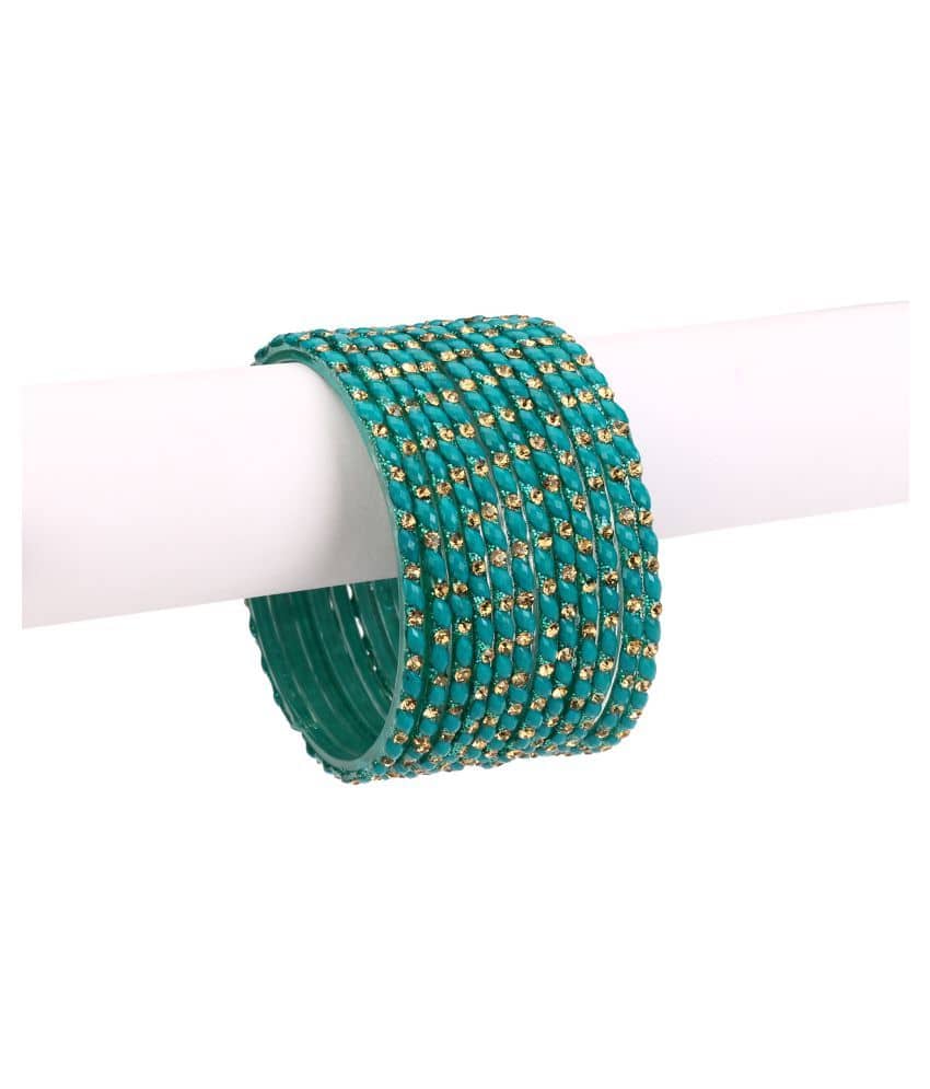 AFAST  Glass 12 Bangle Set With Safety Box-DV_2.8 - Bangles & Bracelets | Buy online on ZillyBuy