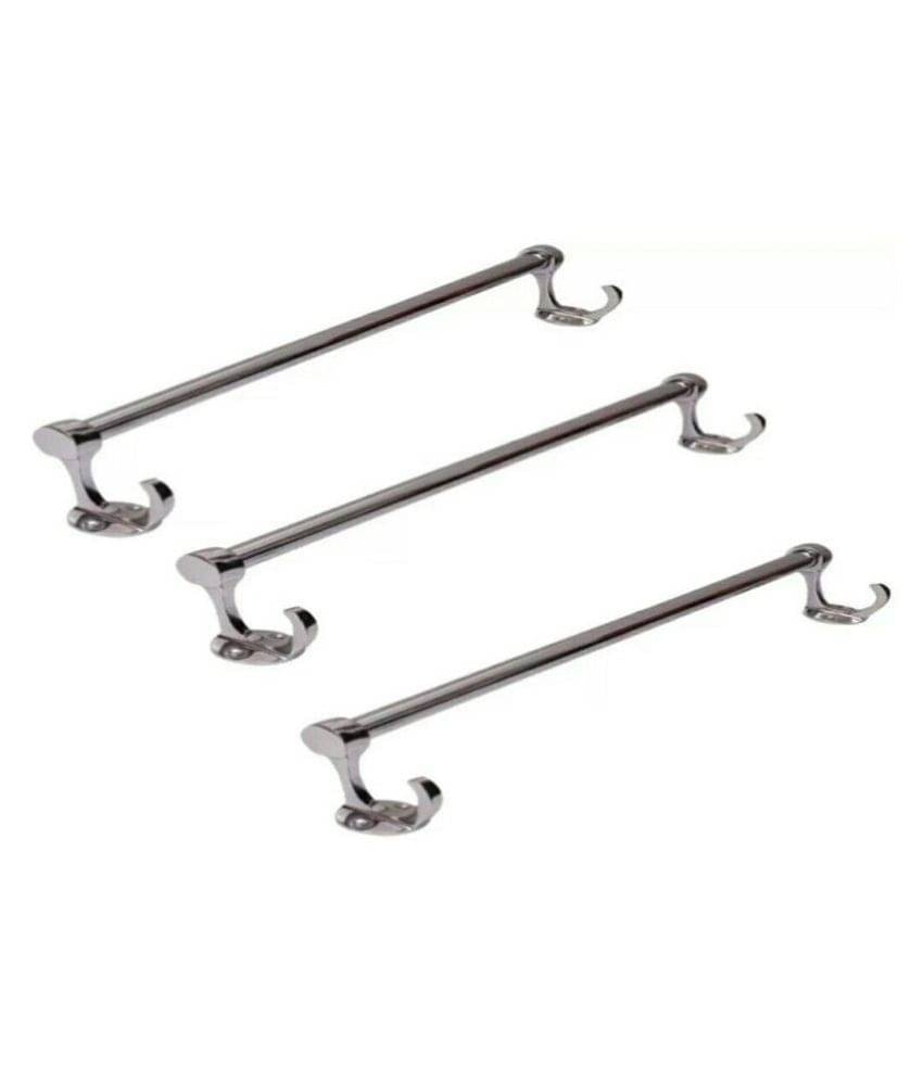     			Deeplax towel rod 18 inches (1.5 feet) set of 3 Stainless Steel Towel Rod