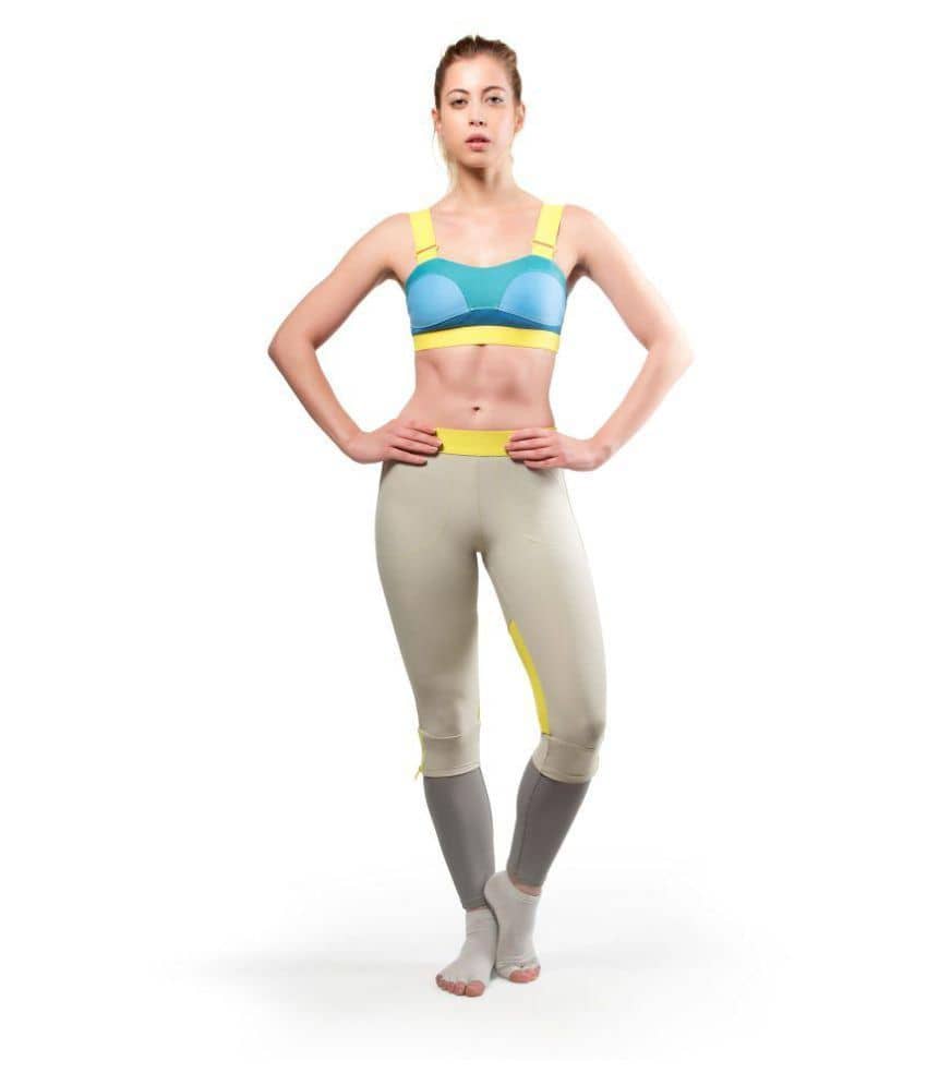 Jukebox Polyester Blend Sports Bras - Blue