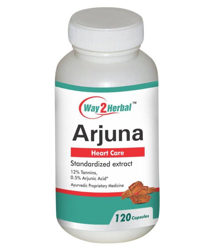 Way2Herbal Arjuna 120 Capsule 500 mg Way2Herbal Arjuna 120 Capsule 500 mg