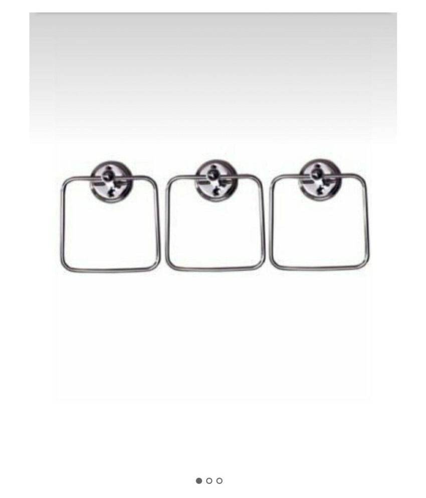     			Deeplax towel ring square tap set of 3 Stainless Steel Towel Ring