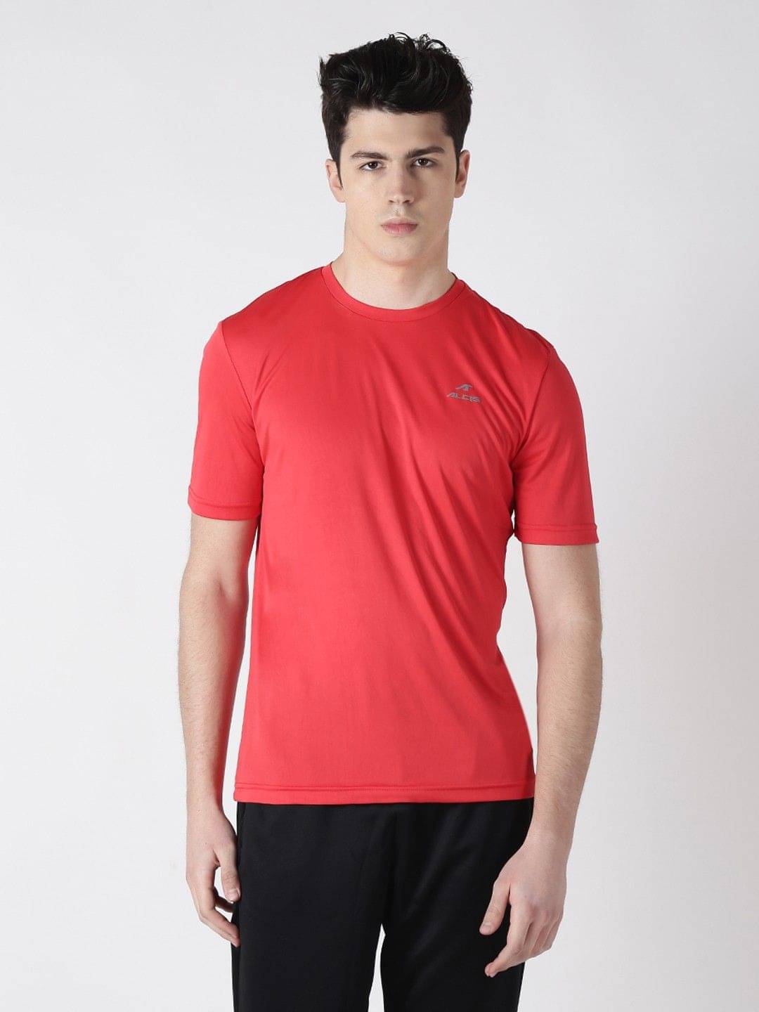 Alcis Red Polyester T-Shirt Single Pack Alcis Red Polyester T-Shirt Single Pack