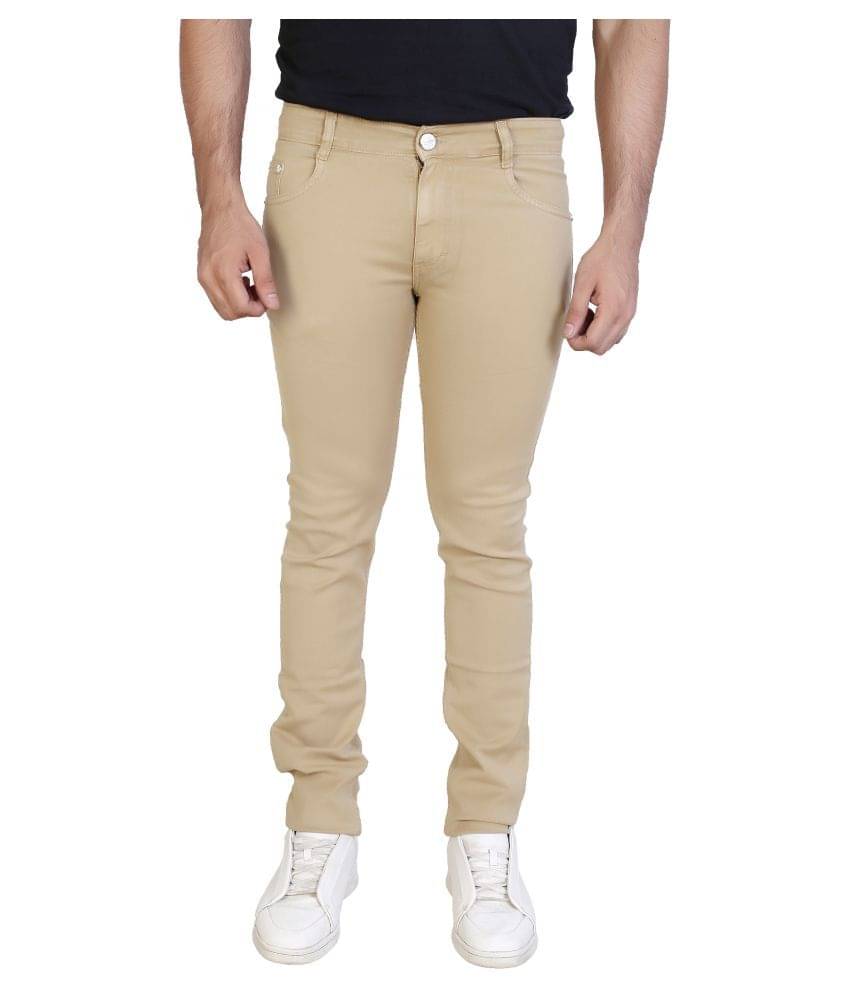     			Awack Gold Slim Jeans
