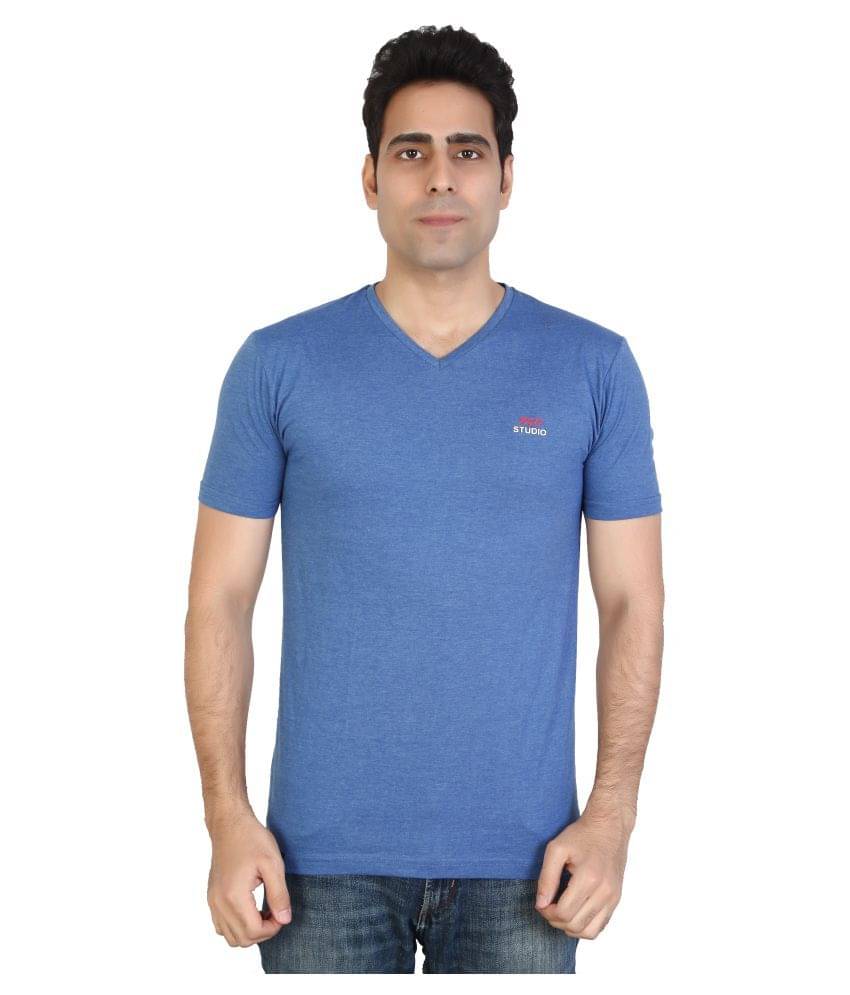 Awack Blue Half Sleeve T-Shirt     			Awack Blue Half Sleeve T-Shirt