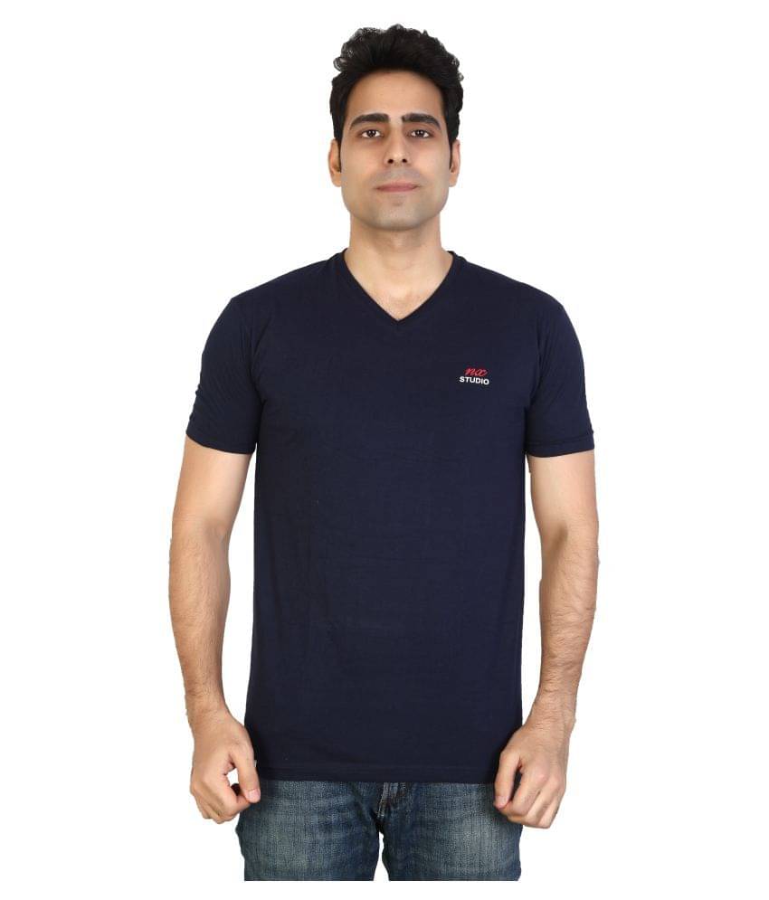 Awack Navy Half Sleeve T-Shirt Awack Navy Half Sleeve T-Shirt
