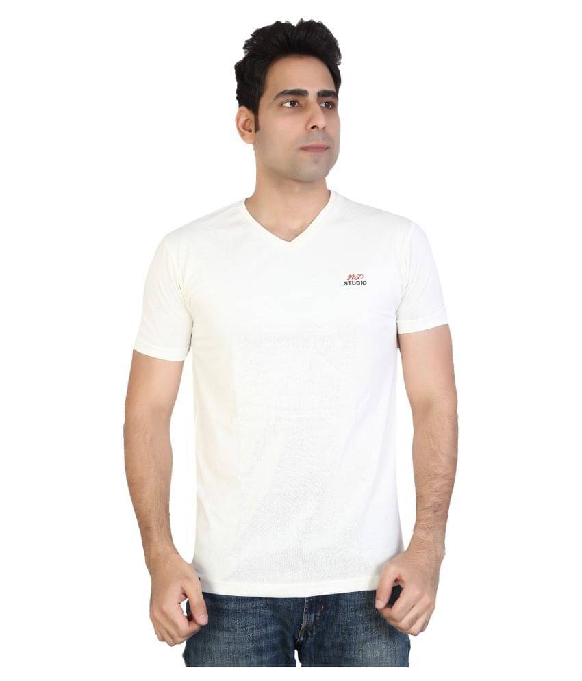 Awack Off-White Half Sleeve T-Shirt Awack Off-White Half Sleeve T-Shirt