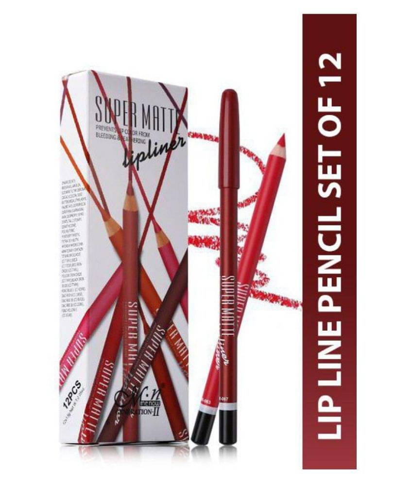     			MN Super Matte Lip Liner Pencil 12 3.5 gm