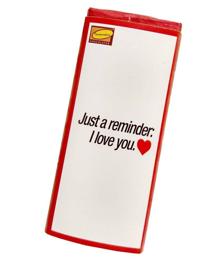 Innovative Valentine Just to say ILU Milk Chocolate 55 gm Innovative Valentine Just to say ILU Milk Chocolate 55 gm
