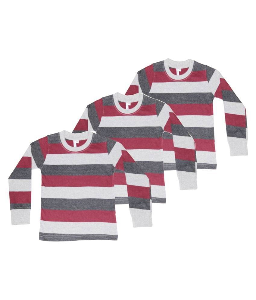     			LARAA Pack of 1 Boys Cotton T-Shirt ( Gray )