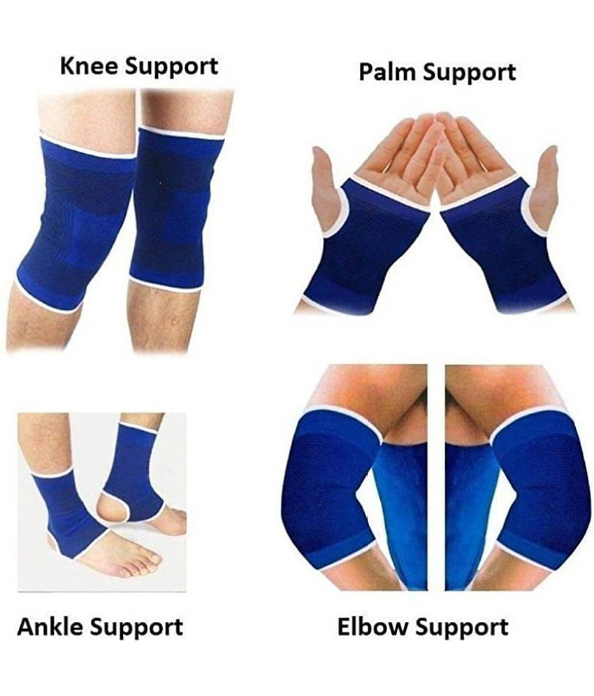 NJ STAR Ankle, Elbow, Palm, Knee Support Braces for Surgical and Sports Activity Like Hockey, Bike, Crossfit and Provides Relief. (Ankle Elbow Palm Knee Combo) - Sports and Fitness Equipment | Buy online on ZillyBuy