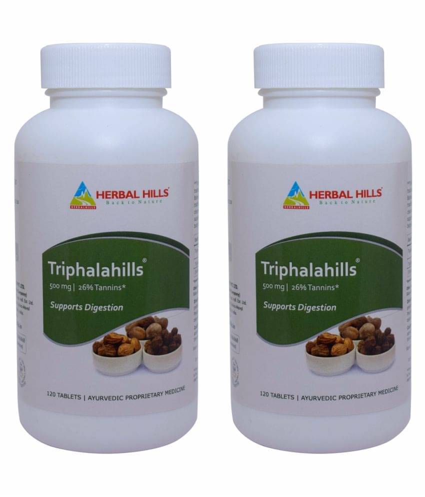 Herbal Hills Triphalahills 120 (Pack of 2) Tablet 500 Mg Herbal Hills Triphalahills 120 (Pack of 2) Tablet 500 Mg