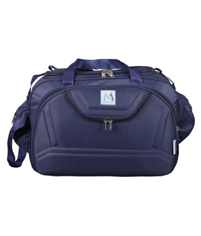 M MEDLER Blue Solid Duffle Bag