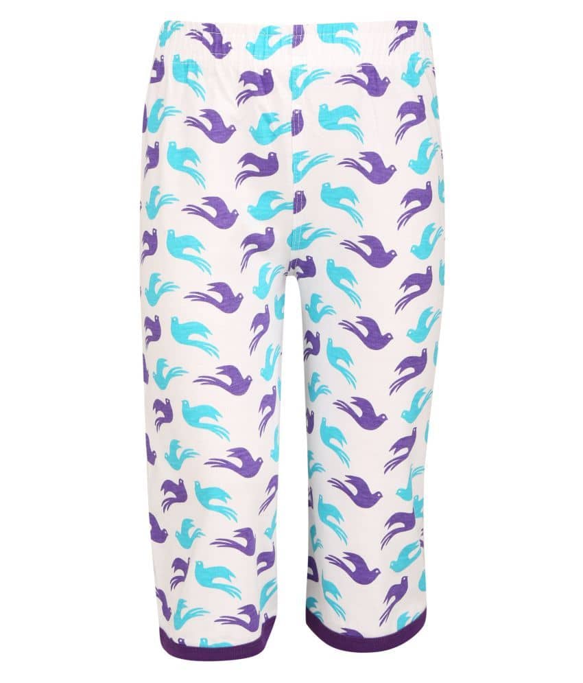 Sini Mini Pack of 1 Girls Cotton Capris ( Multi )