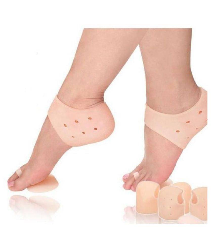 Stay Healthy Silicone Heel Protector Anti-crack Pad Socks Pack of 4 Free Size     			Stay Healthy Silicone Heel Protector Anti-crack Pad Socks Pack of 4 Free Size