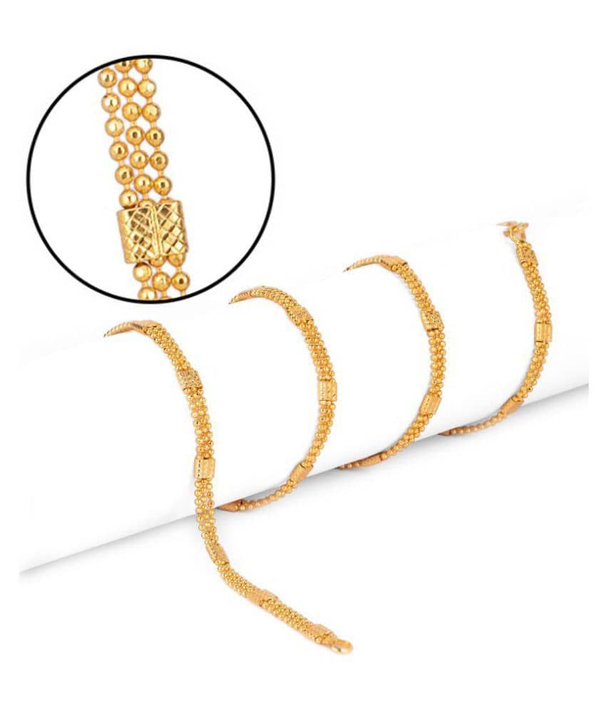 AanyaCentric Gold Plated Designer Necklace Jewellery Set Fashion Jewellery Imitation Brass Chain for Women Girls (Golden)