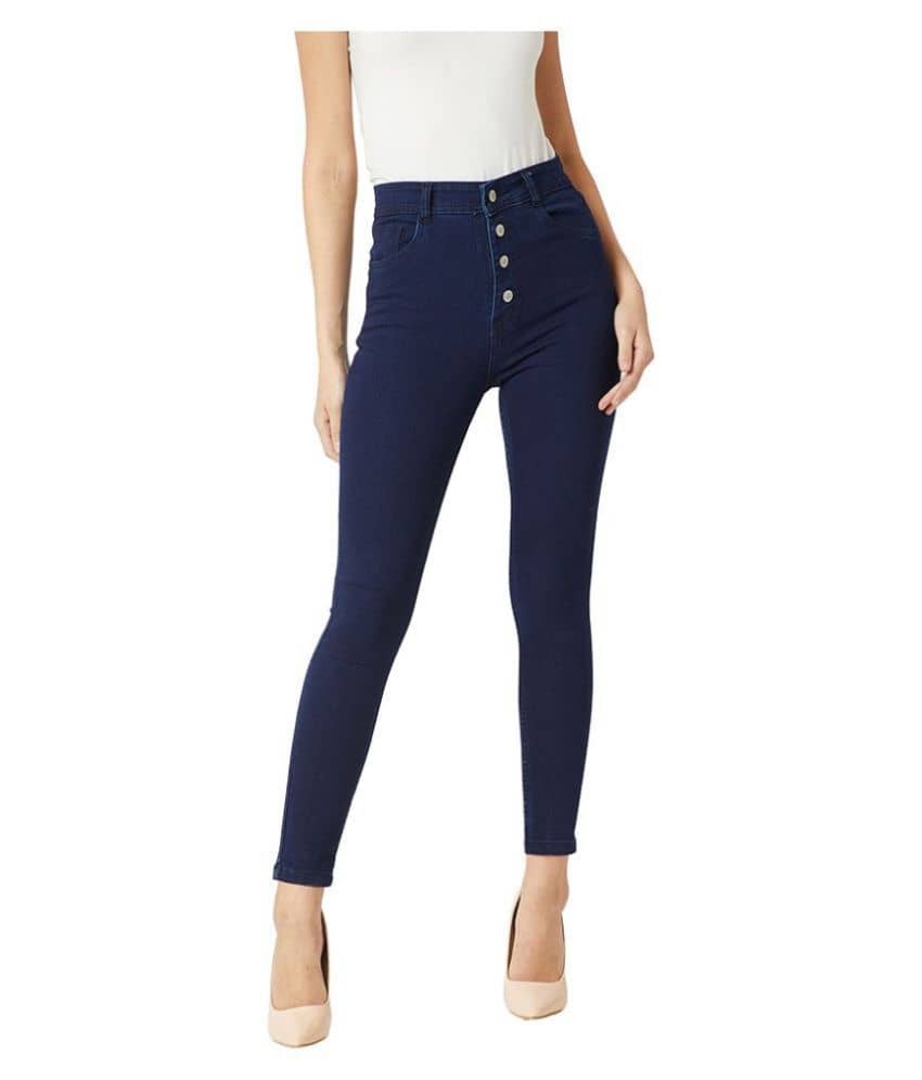 Miss Chase Cotton Jeans - Navy - Jeans | Buy online on ZillyBuy